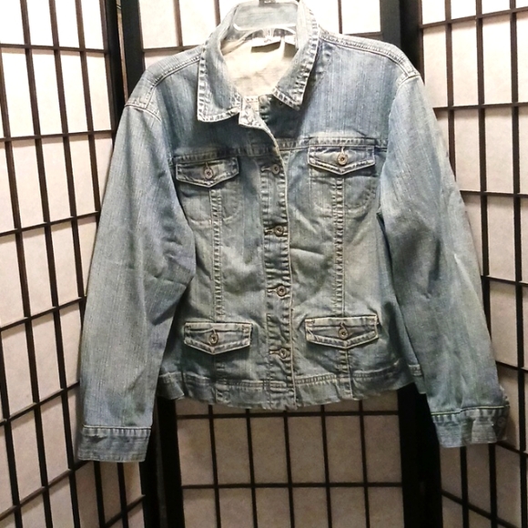 Chicos Platinum Jackets & Blazers - Chico Platinum jean jacket